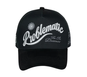 CHIQUETE HATS BLACK PROBLEMATIC SNAPBACK HAT CHPROBLEMATIC - Picture 1 of 4