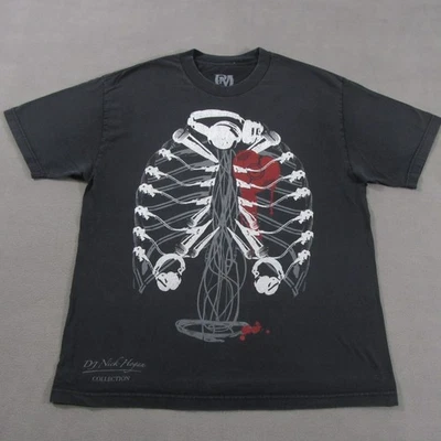 Vntg Reto DJ Turntable Band Shirt  Large Y2K Emo Punk Rock Club - Image 1 of 4