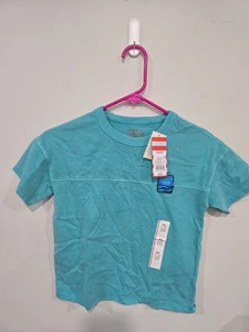 Cat & Jack Girls Girls Size XS Turquoise "Surf's Up" T-Shirts - *NWT - Picture 1 of 2