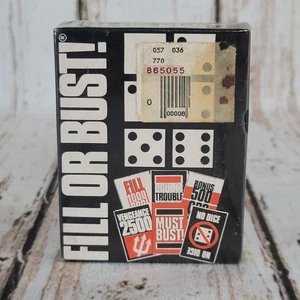 Fill Or Bust Card Dice Game Vintage 1981 NOS Factory Sealed New Bowman Games - Picture 1 of 3