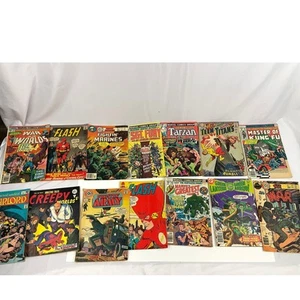 VTG Lot of 13 Comic Books Silver Age Marvel DC War of the Worlds SGT Fury Tarzan - Picture 1 of 16