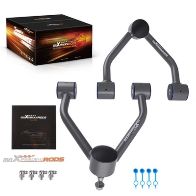 Front Upper Control Arms 2-4 Lift Black For 1988-1998 Chevrolet GMC K1500 4WD - Image 1 of 4