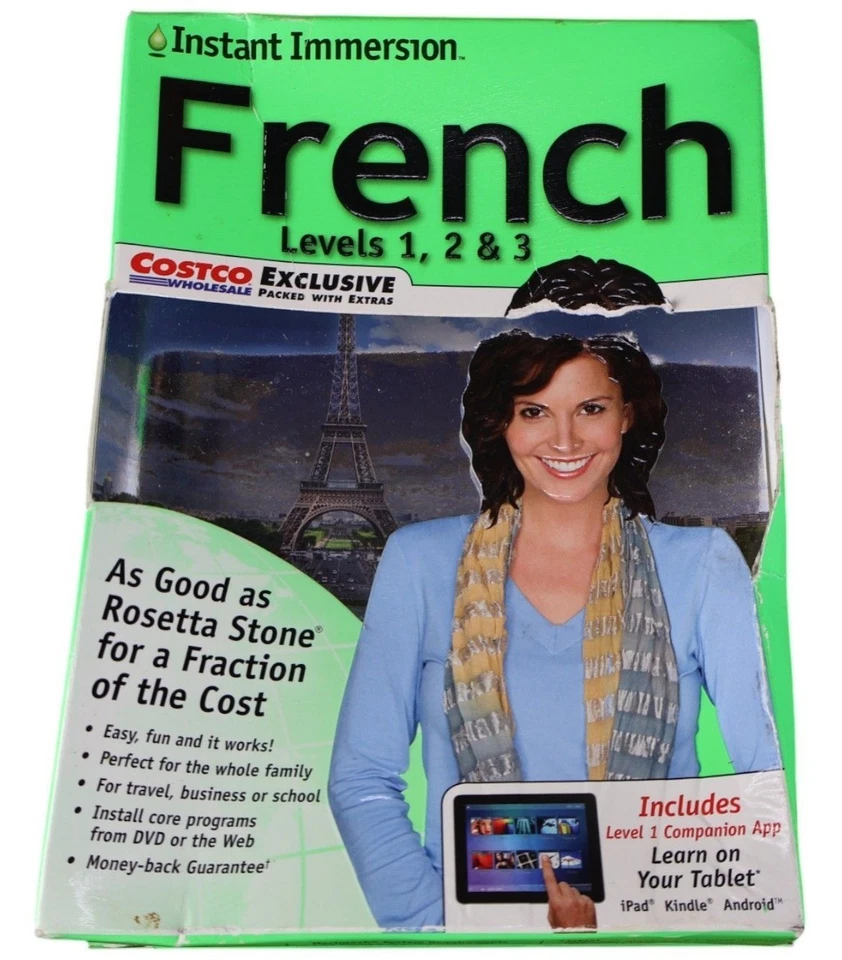Instant Immersion French Levels 1-3 PC & Mac Course Costco Ed. 804971 - Image 1 of 4
