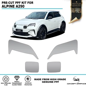 Headlights Stone Chip Guard PPF Paint Protection Film for Alpine A290 - Picture 1 of 4