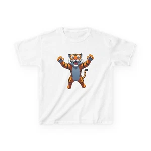 Kids Heavy Cotton™ Tee, Fun Tiger T-Shirt for Boys - Picture 1 of 25