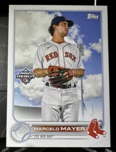 MARCELO MAYER 2022 Topps Pro Debut Image Photo Variation SP #PD-92 RED SOX - Picture 1 of 3