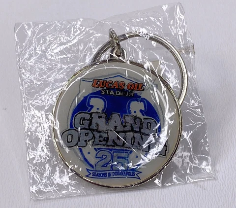 Lucas Oil Stadium Grand Opening Keychain 25th In Season Indianapolis Colts NFL Cover