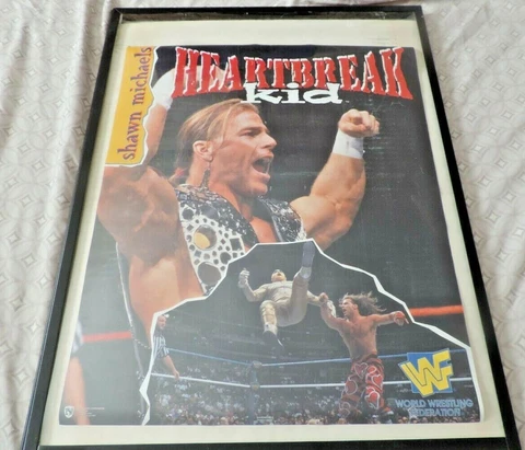 1997 WWF Titan Sports Wrestling Poster Norman Heartbreak Kid Shawn Michaels Cover
