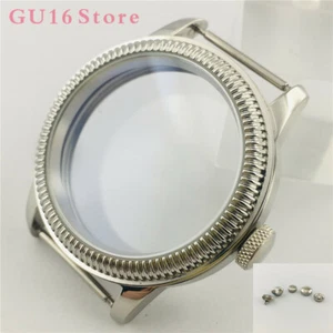 44mm Acero Inoxidable Astilla Reloj Estuche Ajustado ETA 6497/6498 Gaviota ST36 Movimiento - Imagen 1 de 9