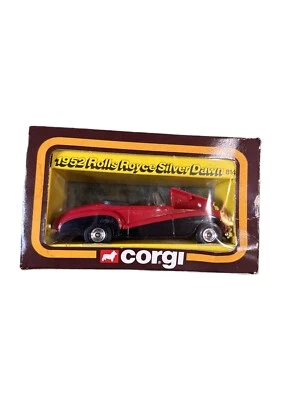 1952 Rolls Royce Silver Dawn Corgi Classics 814 - 1/43 scale - Red/Black BOXED - Image 1 of 3
