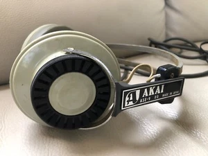 Auriculares estéreo vintage Akai ASE-9 retro estilo antiguo hechos en Japón - Imagen 1 de 2