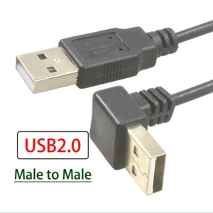 Cable USB macho a macho USB2.0 cabeza de codo longitud 0,3 m - 2 m - Imagen 1 de 10