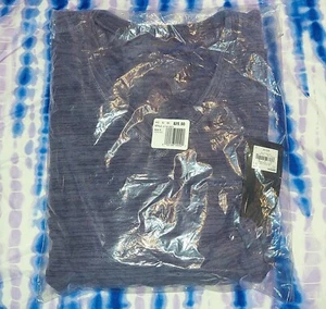 Tek-Gear Pullover Fleece V-Neck Shirt PXL Asphalt Purple Space Dye NWT - Picture 1 of 12