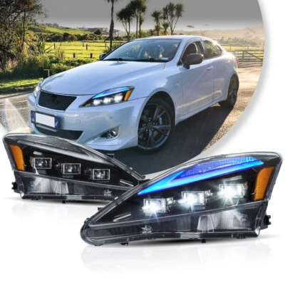 für Lexus 2006-13 IS250 IS350 ISF LED Scheinwerfer DRL Animation &Sequential sig - Bild 1 von 4