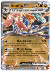 2024 Pokemon Scarlet Violet Twilight Masquerade Art Greninja ex 106 /167 - Picture 1 of 2