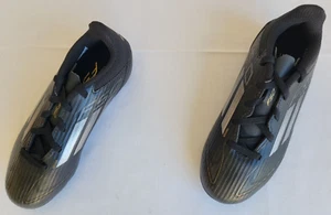 Kids Size 13K Black/Silver Adidas F50 League FG/MG Junior Soccer Cleats IF1364 - Picture 1 of 9