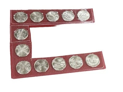 2009 DISTRICT OF COLUMBIA (dc) & US TERRITORIES QUARTER SET- D&P 12 Mint coins. - Image 1 of 4