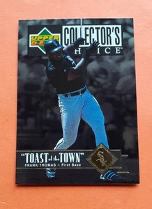 Frank Thomas, 1997 Collector's Choice, Toast of the Town Foil Insert Card T-11