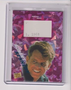 2021 PIECES OF THE PAST CRACKED ICE RELIC ROBERT KENNEDY 1/1 - Picture 1 of 2
