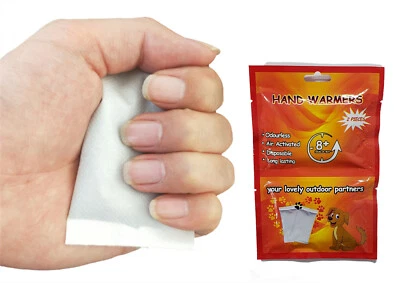 10 Pairs Hand Body Warmers Air Activated Heating Packs for Hands Toes and Body  - Image 1 of 4