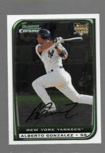 2008 Bowman Chrome Alberto Gonzalez Rookie #209 Yankees
