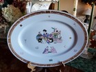 RARE & HTF Herend Ming Oval Dish w/ Rare Blue Background #2102 MG Master Painted