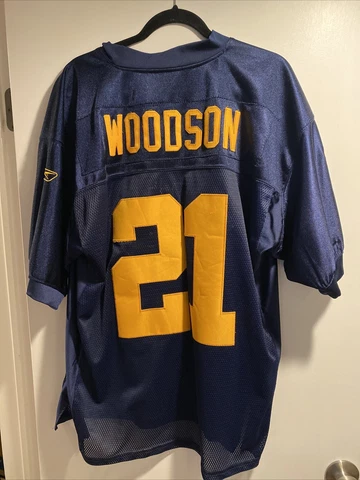 Greenbay Packers Charles Woodson Throwback Jersey #21 Reebok Onfield Sz 52 Cover