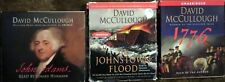 DAVID McCULLOUGH -  Three (3) Audiobook CDs - 1776, John Adams, Johnstown Flood