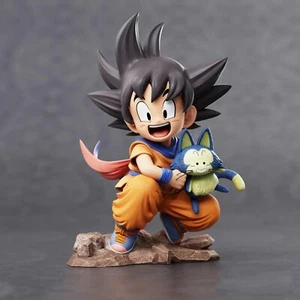 Anime Dragon Ball Q Version Figuren Kindheit Goku hält Poole PVC 10cm - Bild 1 von 7