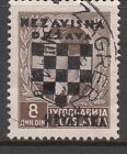 Croatia - 8d Stamp of Yugoslavia Optd T2 (Used) 1941 (CV $5)