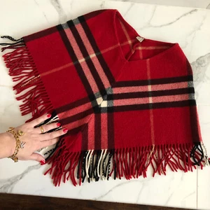 2-4 Years Authentic Burberry Girl Cape Poncho Nova Jacket Cashmere Merino Wool - Picture 1 of 12