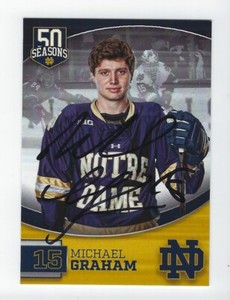 2018-19 Notre Dame Fighting Irish Michael Graham autograph