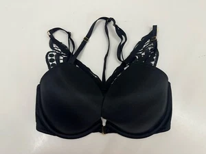 Victorias Secret Womens Bra Size 32DD Very Sexy Low Cut Demi Butterfly Racerback - Picture 1 of 11