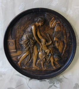 1933 Chicago World's Fair, A Century Of Progress, Hand Carved Wooden Plaque RARE - Picture 1 of 24