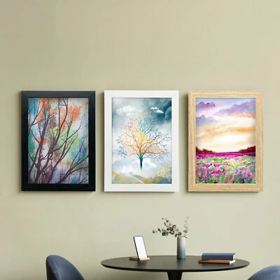 A1 A2 A3 A4 A5 Black Photo Frame Oak Picture Frame White Thin Poster Frame 24mm  - Image 1 of 4