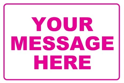 12×8 Custom Personalized Message Metal Sign Create Your Text Home Business Decor - Image 1 of 4