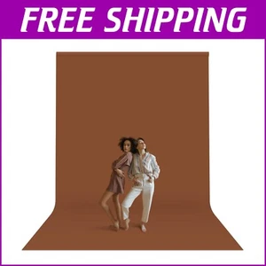 High Density Brown Backdrop Screen - Silk Soft Texture for Events & Photography - Picture 1 of 8