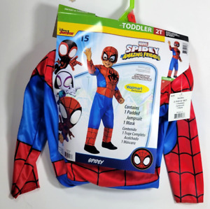 Marvel Spidey Amazing Friends Costume Size Toddler (2T) Disney Junior Spiderman
