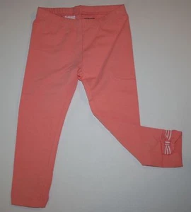 New Gymboree Girls 6 -12 month 9m 12m Peachy Pink Bow Cuff Leggings Pants Soft - Picture 1 of 1