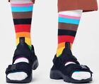 Happy Socks, Socken, Pride Stripe Sock, Streifen, Ringel BIO-Baumwolle wei bunt