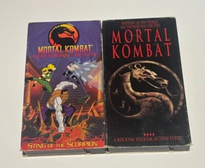 Mortal Kombat VHS LOT Defenders Of The Realm & The Movie Tapes - Picture 1 of 7