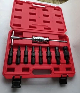 9pc Blind Hole Bearing Hole Bushing Collet Slide Hammer Puller Removalr Tool Set - Picture 1 of 7