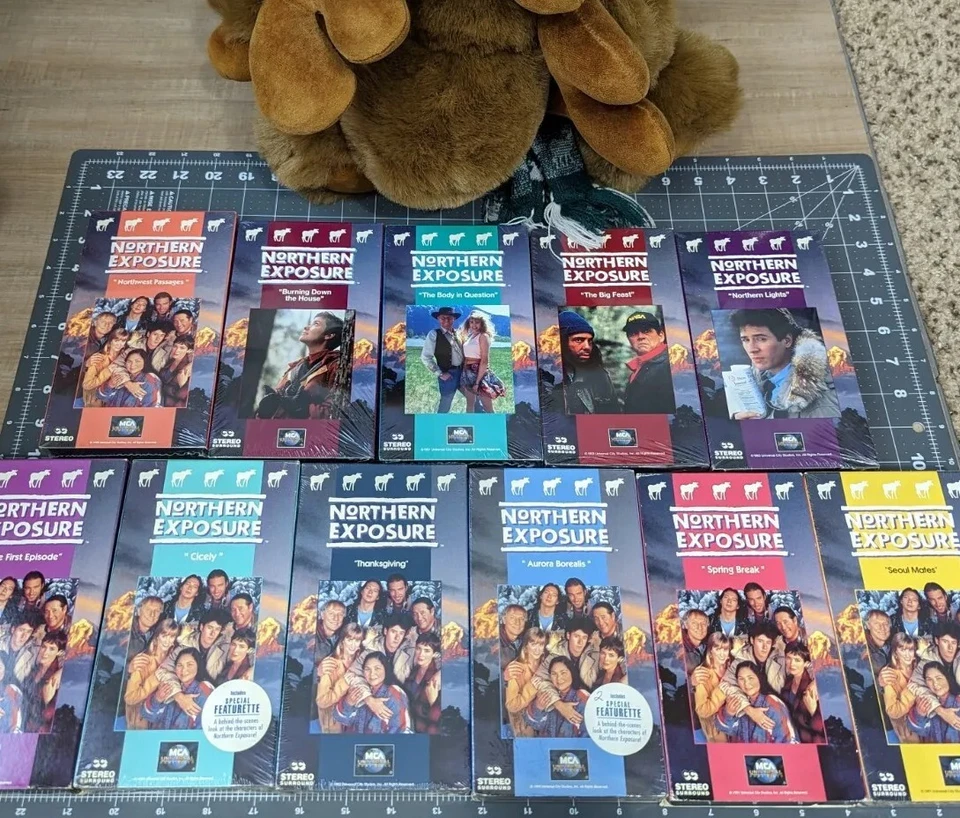 COMPLETE Northern Exposure 11  VHS SET Stuffed Moose Official Mostly NEW - Image 1 of 4