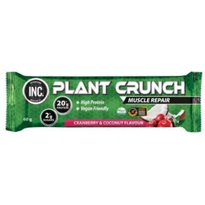 INC Plant Crunch Protein Bar Cranberry Coconut 60g - Picture 1 of 1