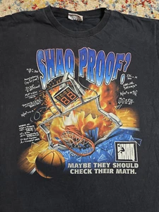 Vintage 90er Reebok Shaq Proof Shaquille O'Neal Basketball Grafik T-Shirt Large - Bild 1 von 6