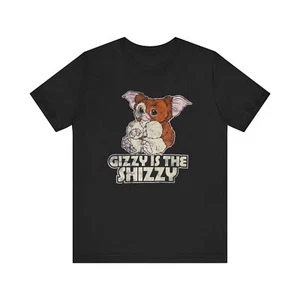 Gremlins Gizmo 80s Movie Tee Spike Retro T-Shirt 80s Horror Gizzy is the Shizzy - Picture 1 of 21