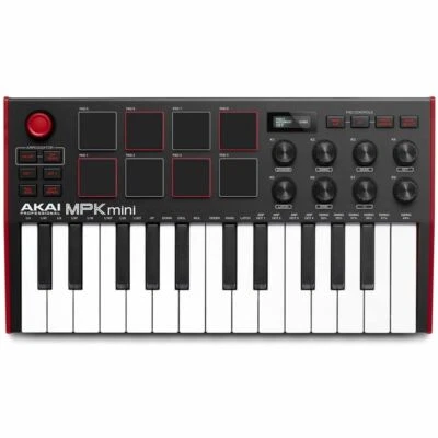 AKAI MPK MINI MK3 TASTIERA MIDI USB 25 TASTI CON DISPLAY PAD E KNOB MAPPABILI - Immagine 1 di 4