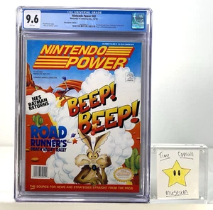 Nintendo Power 1992 Magazine Volume #43 Road Runner's Death Valley Rally CGC 9.6 - Imagen 1 de 4