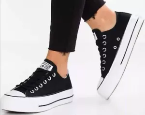 CONVERSE SNEAKER DONNA PLATFORM CHUCK TAYLOR ALL STAR 560250c NERO - Foto 1 di 9