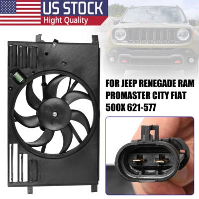 Conjunto de cubierta de ventilador de refrigeración del motor para 15-18 Jeep Renegade Fiat 500X Ram 2,4 L Foto 1 de 4